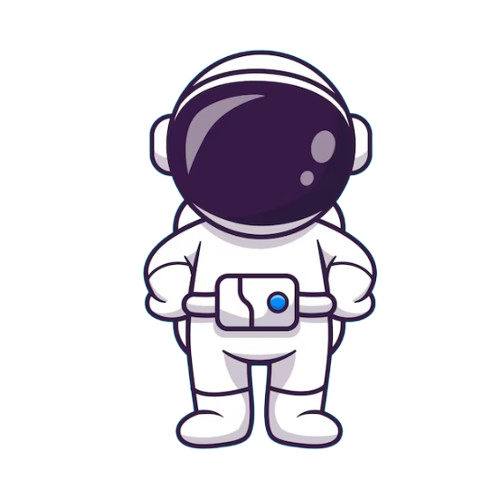 Mascote astronauta da TOP Solution